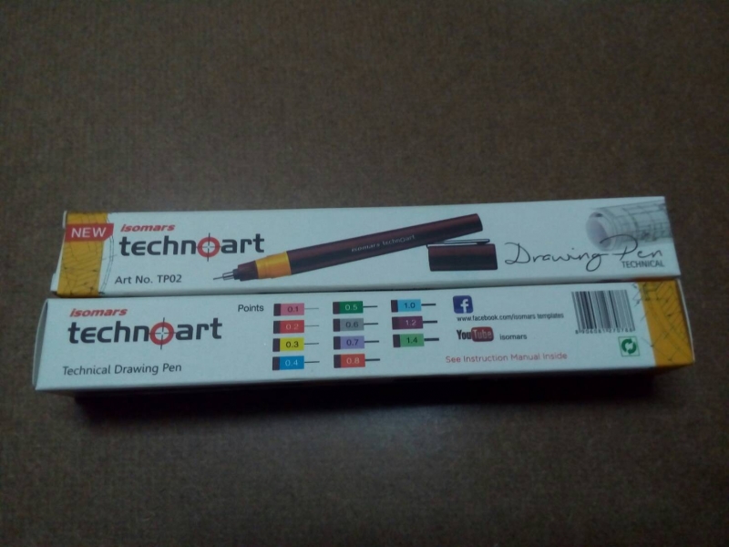 ปากกาเขียนแบบ ISOMARS รุ่น TechnoArt No.TP02-0.1