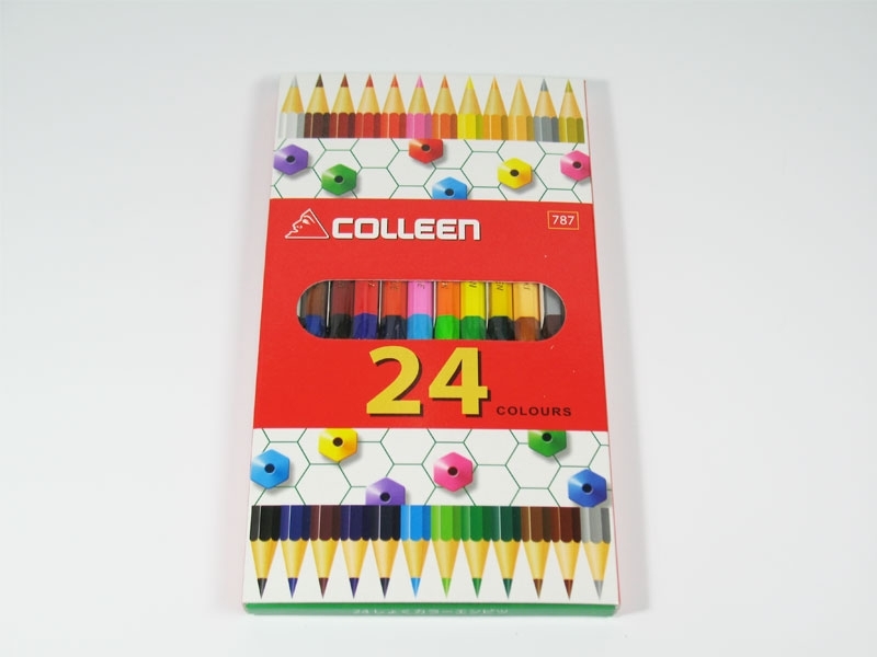 ดินสอ สีไม้ COLLEEN 2 หัว 24 สี