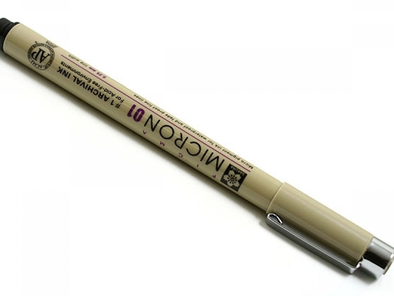 (SALE)ปากกา Sakura Pigma สีดำ ขนาด 01