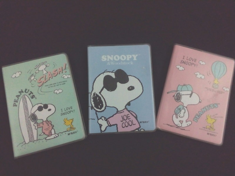 สมุดพกปก PVC Snoopy SPY4V429 จุ76แผ่น (คละแบบ) ขนาด94x130 mm.