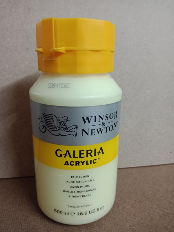 สีอะคริลิค Winsor&Newton GALERIA 500ml (434 Pale Lemon)