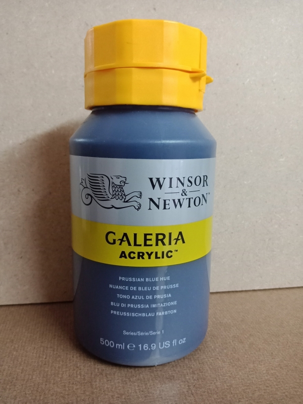 สีอะคริลิค Winsor&Newton GALERIA 500ml (541 Prussian Blue Hue)