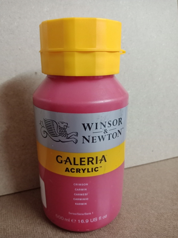 สีอะคริลิค Winsor&Newton GALERIA 500ml ( 203 Crimson)