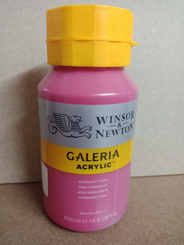 สีอะคริลิค Winsor&Newton GALERIA 500ml ( 502 Permanent Rose)