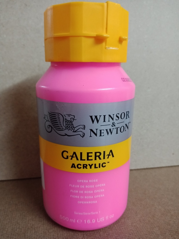 สีอะคริลิค Winsor&Newton GALERIA 500ml( 448 Opera Rose)