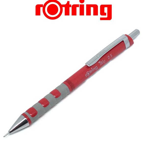 (SALE)ดินสอกด Rotring Tikky 0.5 สีแดง - Red