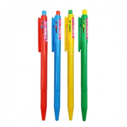 ปากกา ตราม้า H-06 0.7mm. หมึกน้ำเงิน คละสี