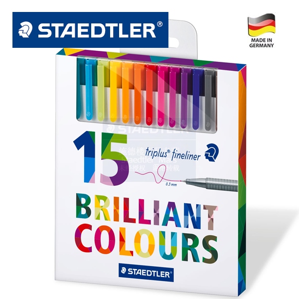 ชุดปากกาเขียนแบบ STAEDTLER 0.3 Triplus fineliner 15 สี