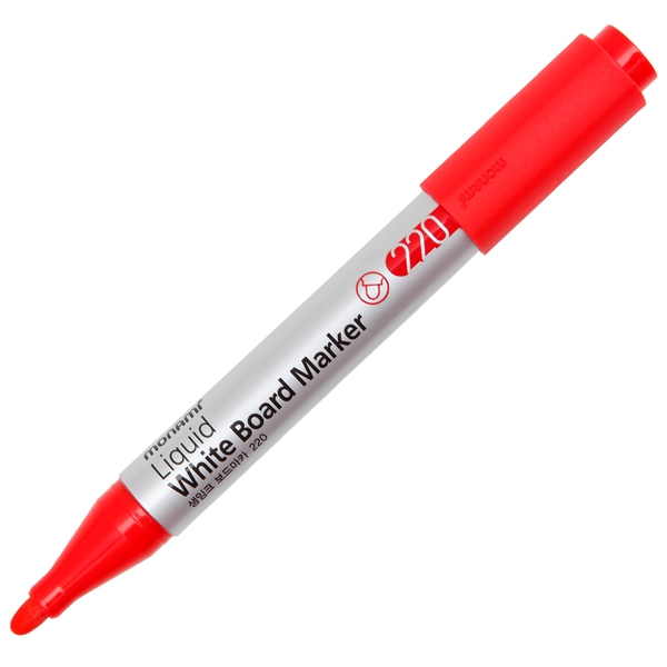 ปากกาไวท์บอร์ด MONAMI SigmaFlo Liquid 220 สีแดง