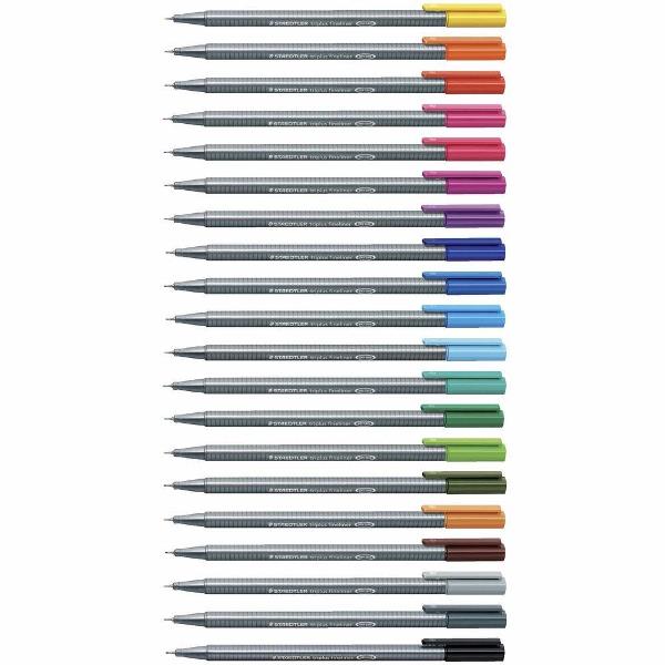 ปากกาเขียนแบบ STAEDTLER 0.3 Triplus fineliner No.334-1 สีเหลือง