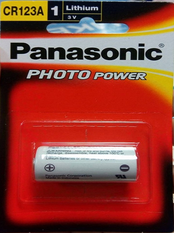 ถ่านกล้องถ่ายรูป Panasonic Lithium Photo Power CR-123W/1BNL(CR123A)