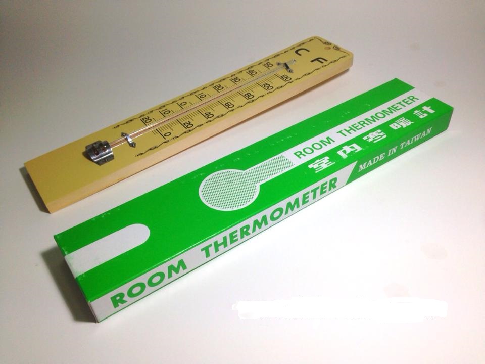 เทอโมมิเตอร์ไม้/Thermometer MADE IN TAIWAN ขนาดใหญ่