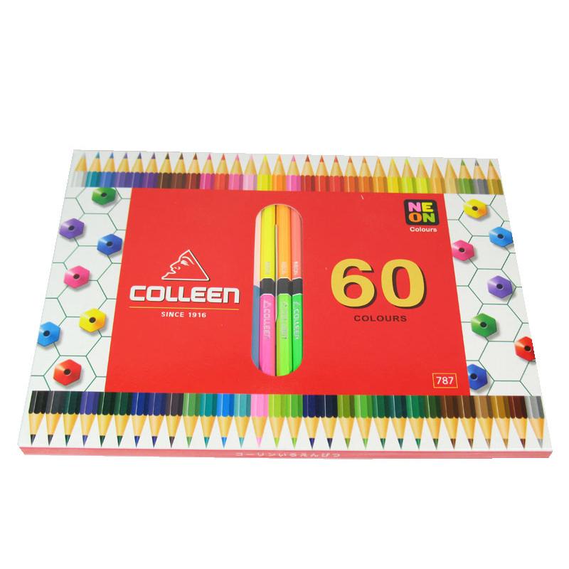 ดินสอ สีไม้ COLLEEN 2 หัว 60 สี