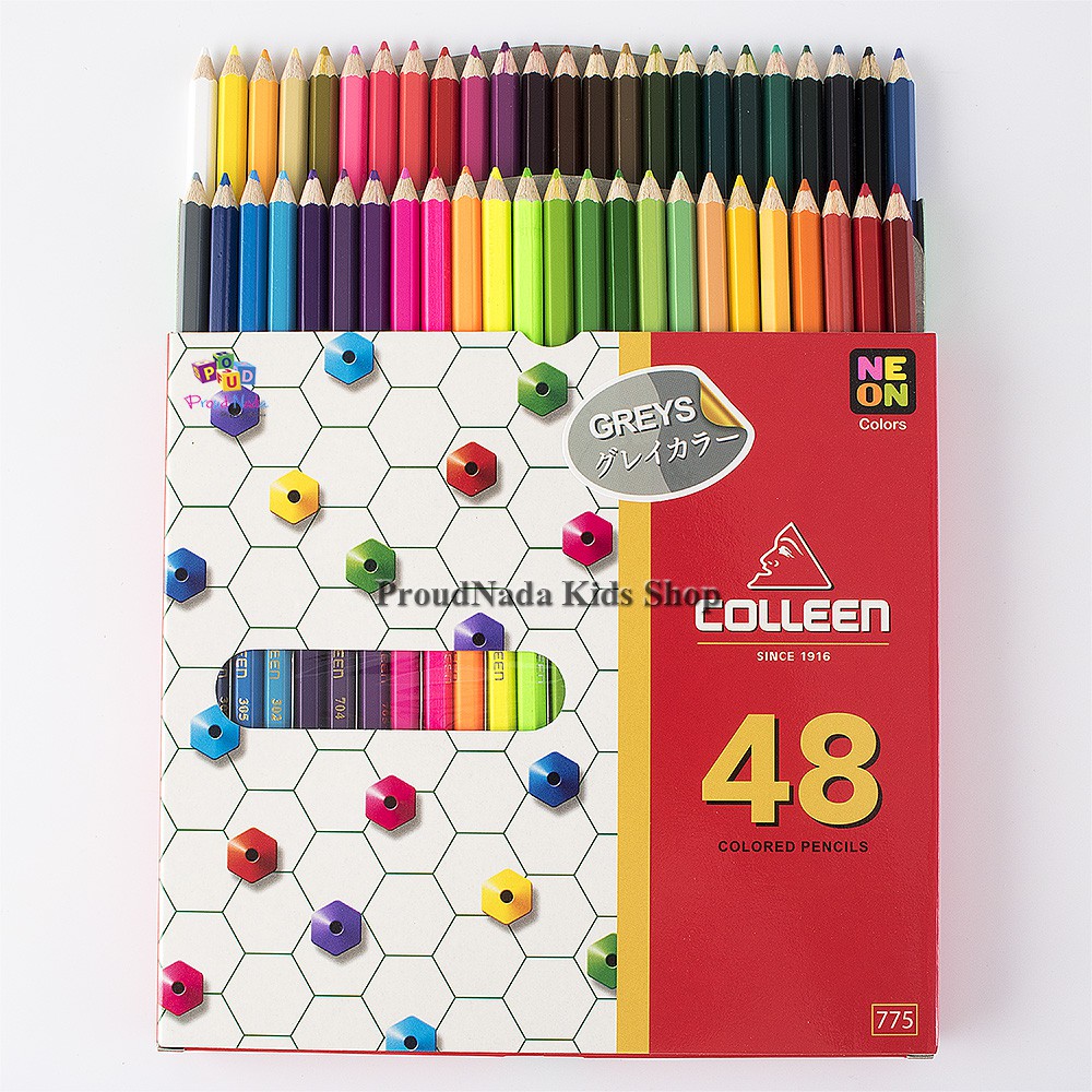 ดินสอ สีไม้ COLLEEN 1 หัว 48 สี