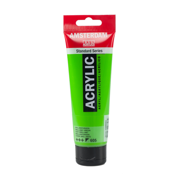 สี AMSTERDAM  Acrylic 120ml. #605 Brillant Green