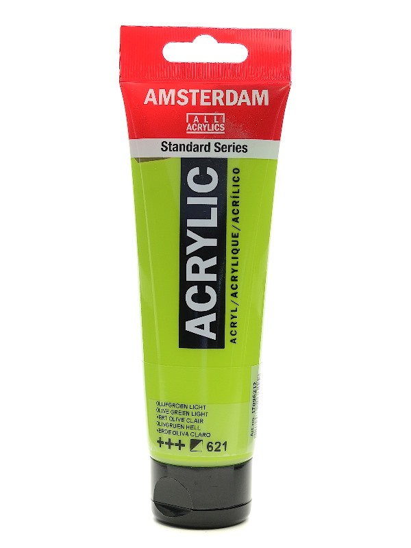 สี AMSTERDAM  Acrylic 120ml. #621 Olive Green Light