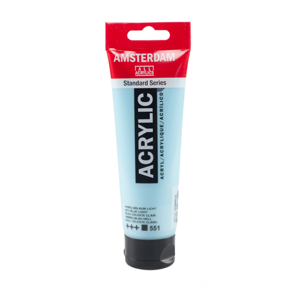 สี AMSTERDAM  Acrylic 120ml. #551 Sky Blue Light