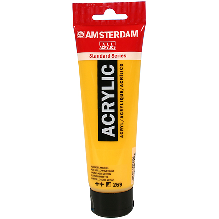 สี AMSTERDAM  Acrylic 120ml. #269 Azo Yellow Medium