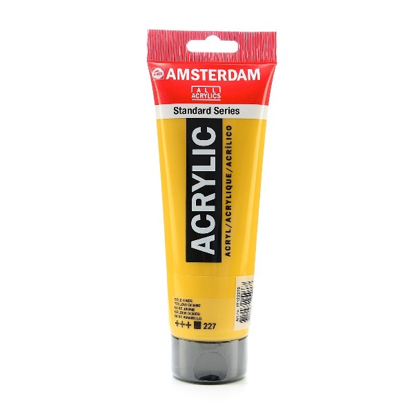 สี AMSTERDAM  Acrylic 120ml. #227 Yellow Ochre