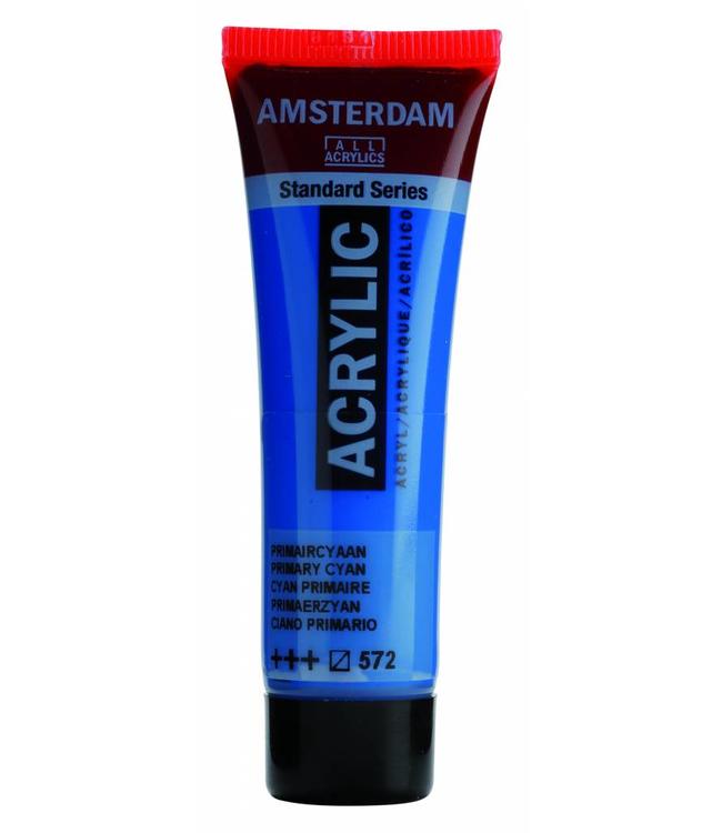 สี AMSTERDAM  Acrylic 120ml. #572 PRIMARY CYAN