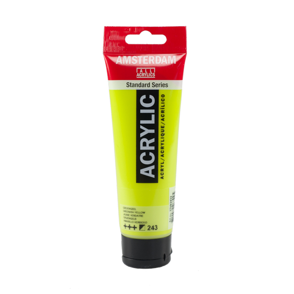 สี AMSTERDAM  Acrylic 120ml. #243 GREENISH YELLOW