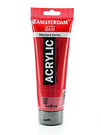 สี AMSTERDAM  Acrylic 120ml. #318 Carmine