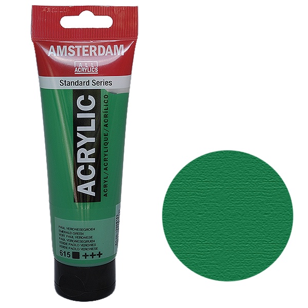 สี AMSTERDAM  Acrylic 120ml. #615 Titanium Buff Light