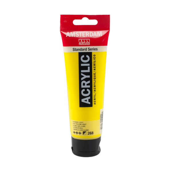 สี AMSTERDAM  Acrylic 120ml. #268 Azo Yellow Light