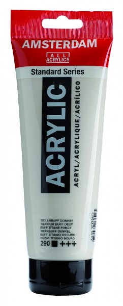 สี AMSTERDAM  Acrylic 120ml. #290 Titanium Buff Deep