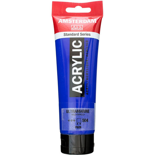 สี AMSTERDAM  Acrylic 120ml. #504 Ultramarine