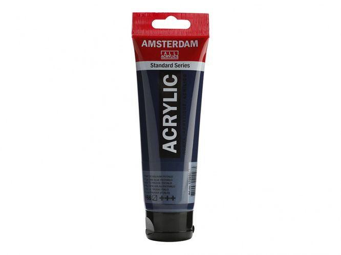 สี AMSTERDAM  Acrylic 120ml. #566 Prussian Blue Phthalo