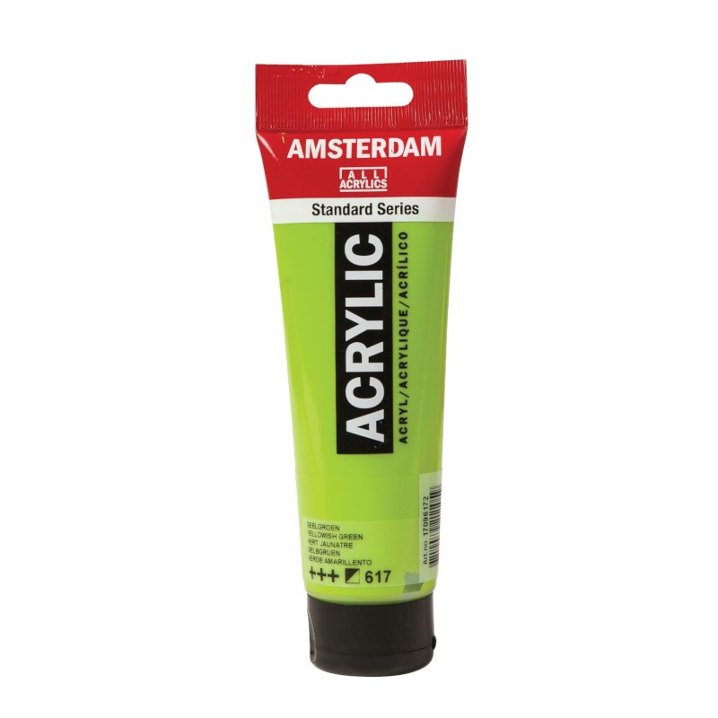 สี AMSTERDAM  Acrylic 120ml. #617 Yellowish Green