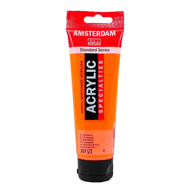 สี AMSTERDAM  Acrylic 120ml. #257 Reflex Orange