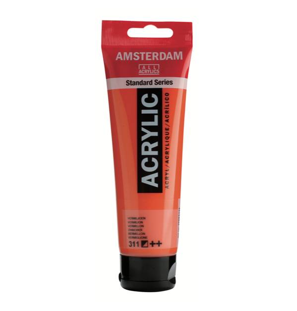 สี AMSTERDAM  Acrylic 120ml. #311 VERMILION