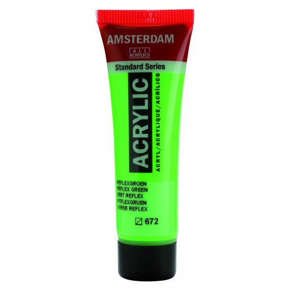 สี AMSTERDAM  Acrylic 120ml. #672 Reflex Green