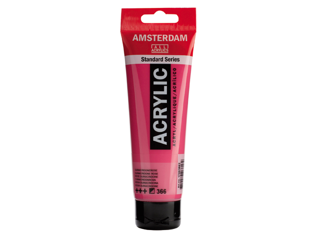 สีAcrylic AMSTERDAM (Expert Acrylic 150ml) #366 Rose Quinacridona