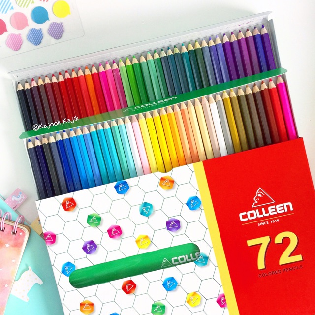 ดินสอ สีไม้ COLLEEN 1 หัว 72 สี