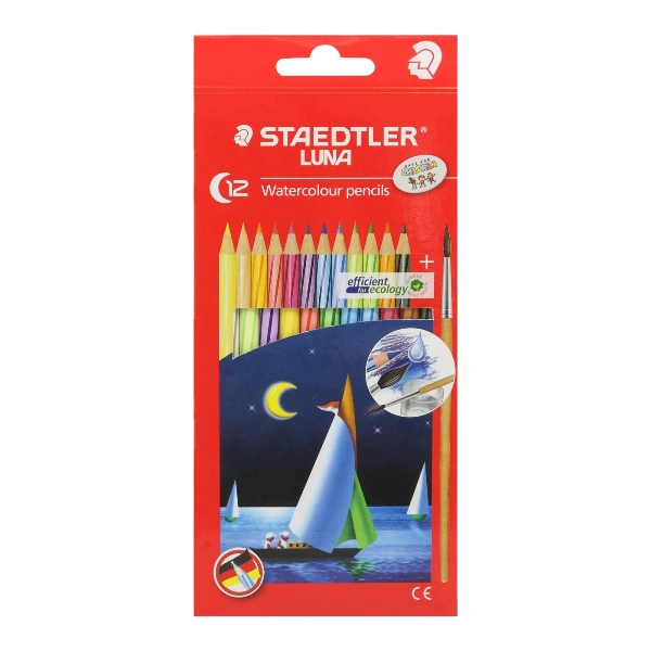 ดินสอสีไม้ระบายน้ำ STAEDTLER LUNA Coloured pencils 12 สี