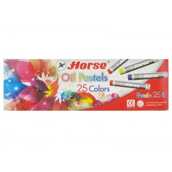 สี ชอล์ก Oil Pastels ตราม้า 25 สี