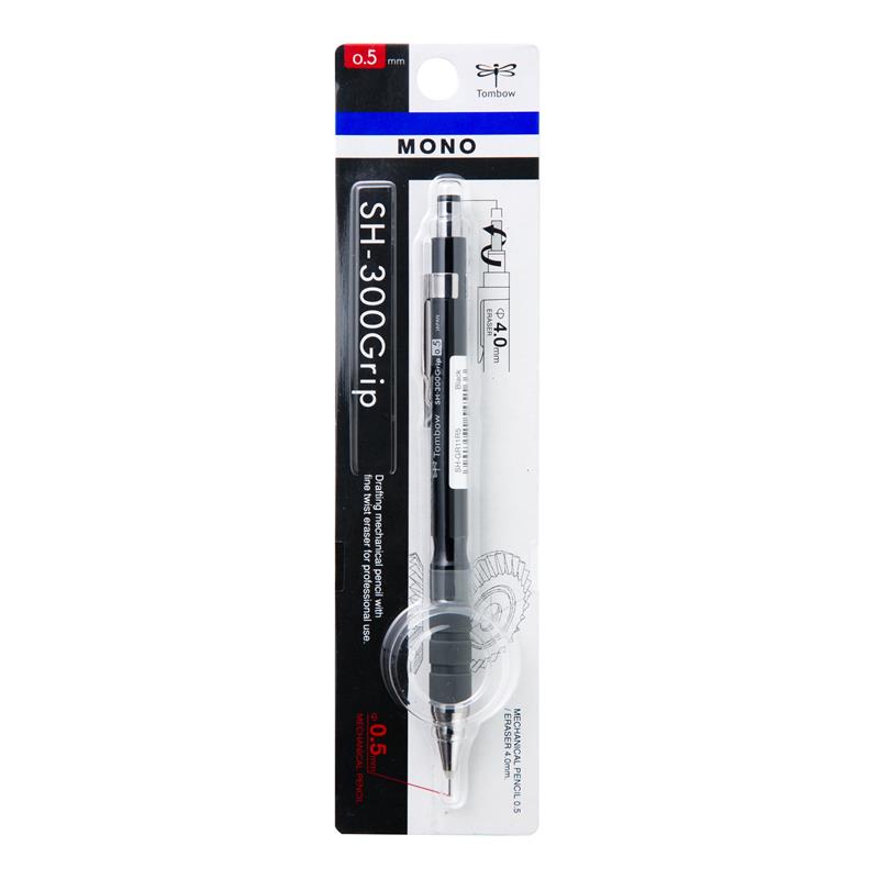 ดินสอกด Tombow SH-300Grip 0.5 mm.SH-GR11R5 Black สีดำ