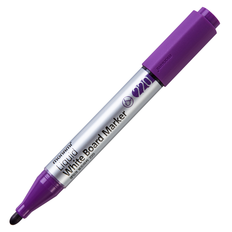 ปากกาไวท์บอร์ด MONAMI SigmaFlo Liquid 220 สีม่วง