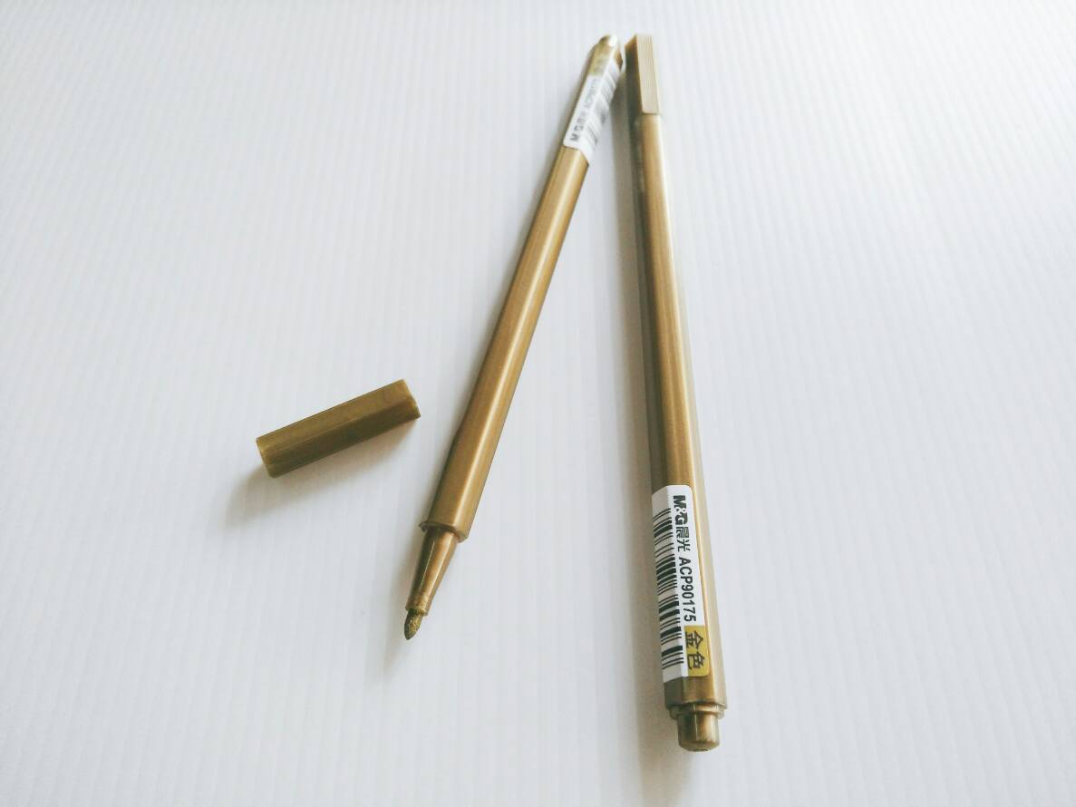 ปากกา Metallic color pen M&G  ACP90175 สีทอง