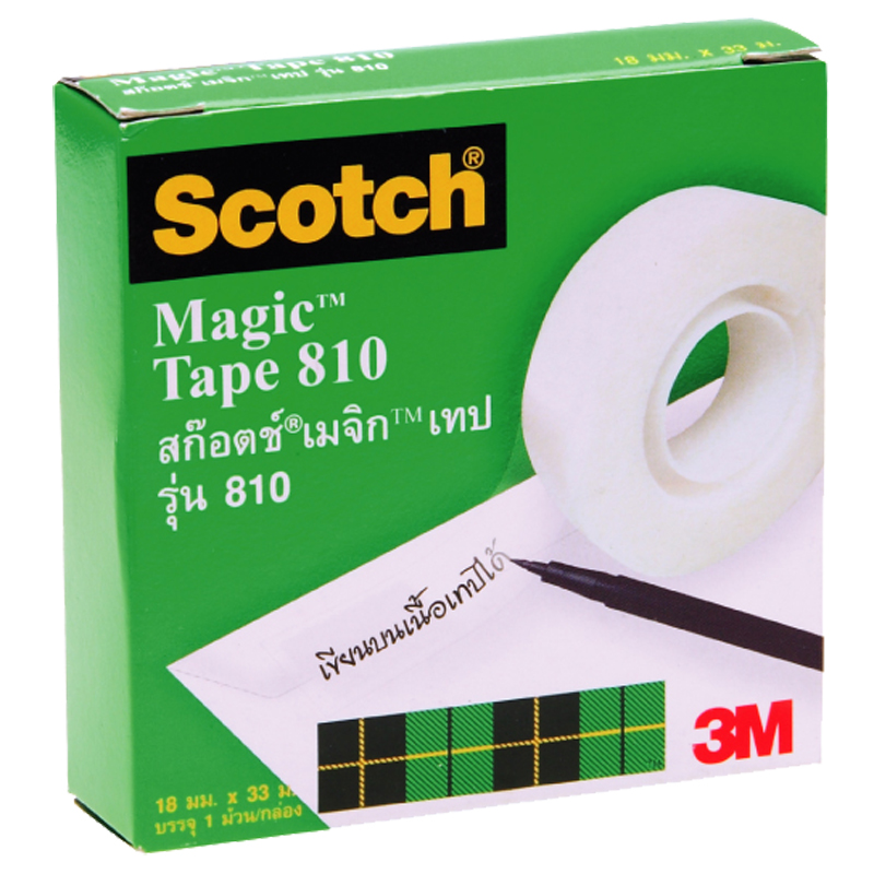 Scotch Magic เทป รุ่น 810 3M 18มม.x33มม.