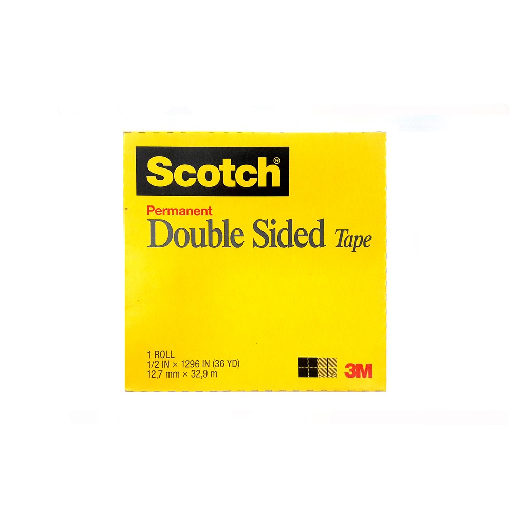 (SALE)เทปใส กาวสองหน้า #665 Scotch 3M ขนาดกว้าง 12 mm.