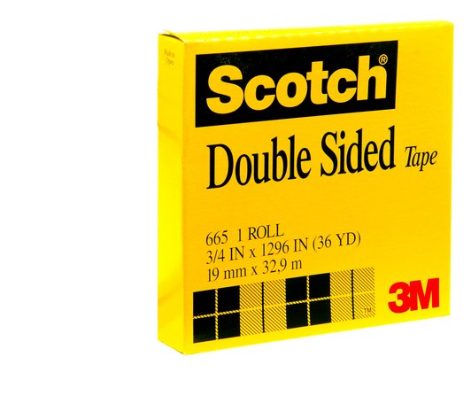 เทปใส กาวสองหน้า #665 Scotch 3M ขนาดกว้าง 18 mm.