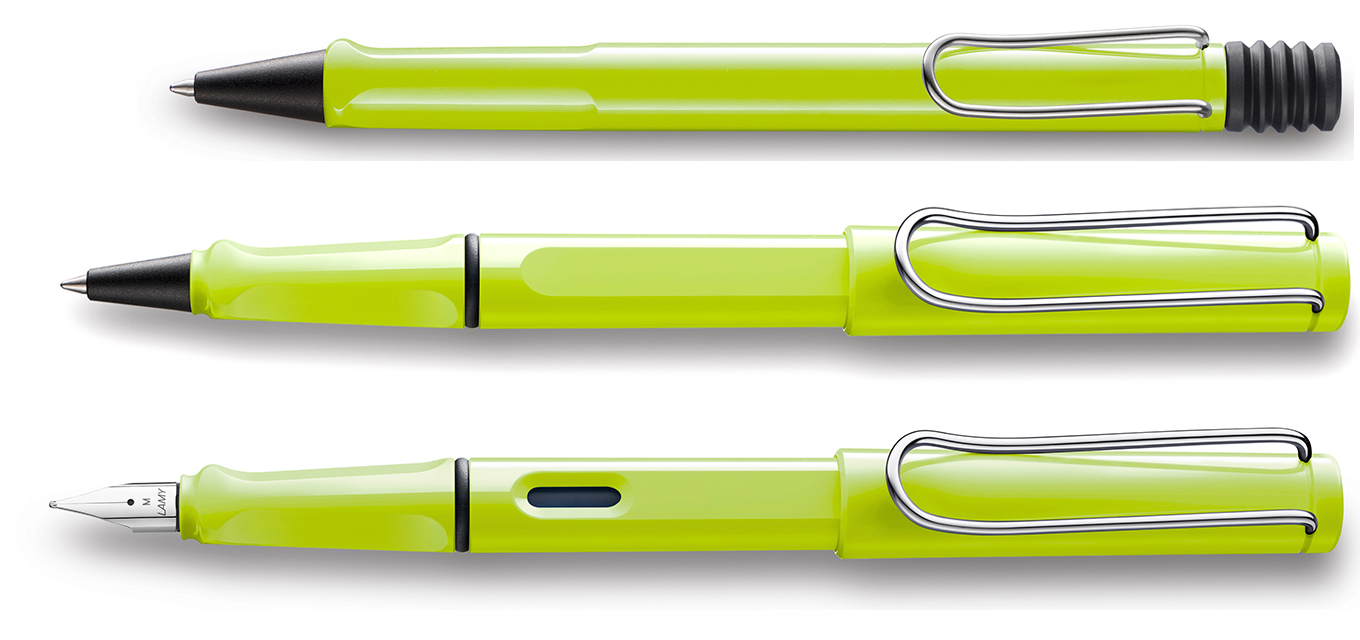 ปากกาหมึกซึมLAMY- รุ่น Safari 13F  ด้ามสีเขียวใบตอง