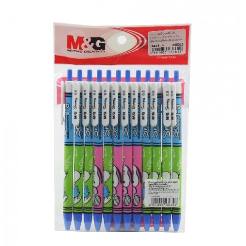 ปากกาลูกลื่น M&G SBP46433 Ballpoint Pen Snoopy 0.5 สีน้ำเงิน