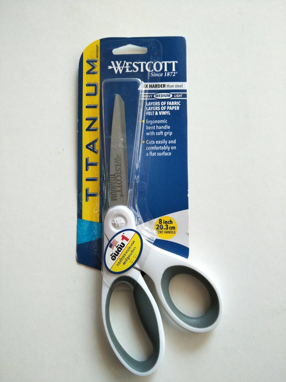 กรรไกร เวสคอทท์ ขนาด 8นิ้ว/20.3ซม. Titanium Westcott Item No.16375