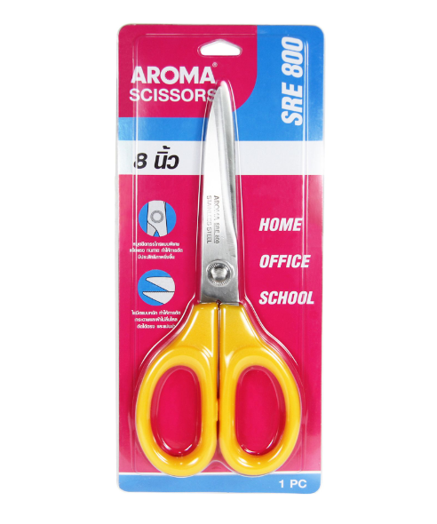 กรรไกร AROMA Scissors SRE 800  ขนาด 8 นิ้ว