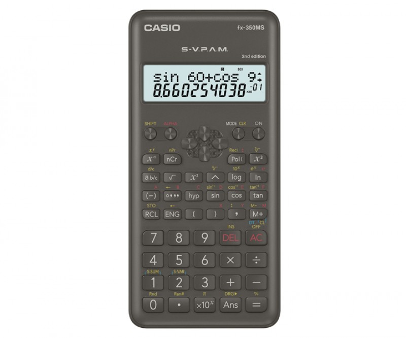 เครื่องคิดเลข Casio fx-350MS 2nd edition S-V.P.A.M. 2-LINE DISPLAY